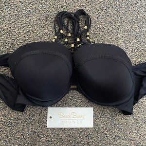 Beach Bunny Bronze Lost Coast Bikini Top Black